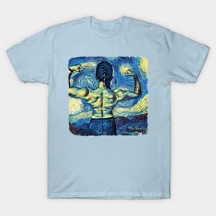 Lady Fighter Van Gogh Style T-Shirt